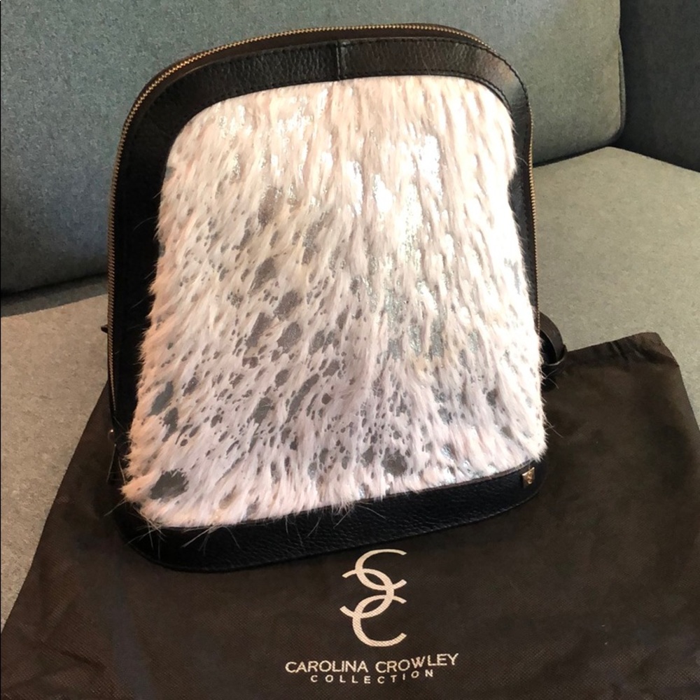 Carolina Crowley Corcega Leather Backpack NWT!